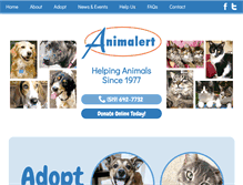 Tablet Screenshot of animalert.ca